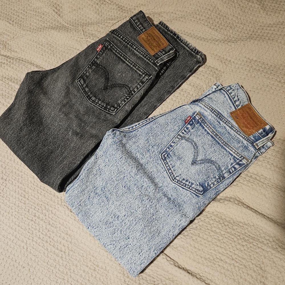 Levi's Wedgie Straight Jeans - 2 PAIRS!